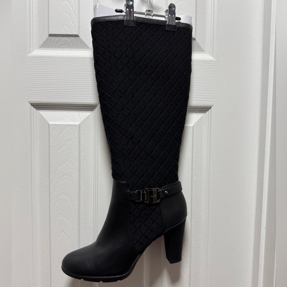 Anne Klein Sport Quilted Knee Boots - Picture 3 of 9